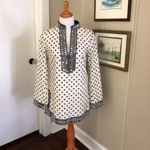 Tory Burch sz 8 fish print tunic